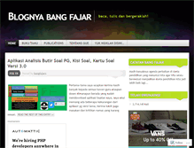 Tablet Screenshot of bangfajars.wordpress.com