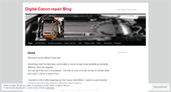 Desktop Screenshot of canonrepair.wordpress.com