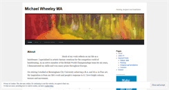 Desktop Screenshot of michaelwheeley.wordpress.com