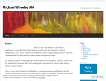Tablet Screenshot of michaelwheeley.wordpress.com
