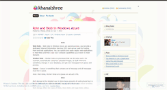 Desktop Screenshot of khanalshree.wordpress.com