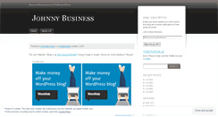 Desktop Screenshot of johnnybusiness.wordpress.com