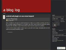 Tablet Screenshot of abloglog.wordpress.com