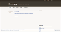 Desktop Screenshot of itlearninglog.wordpress.com