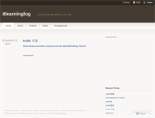 Tablet Screenshot of itlearninglog.wordpress.com