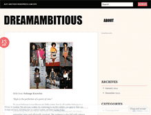 Tablet Screenshot of dreamambitious.wordpress.com