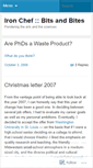 Mobile Screenshot of ironchef.wordpress.com