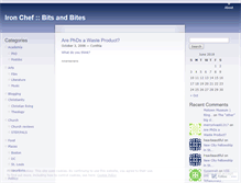 Tablet Screenshot of ironchef.wordpress.com