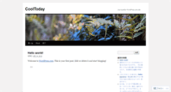 Desktop Screenshot of cooltoday.wordpress.com