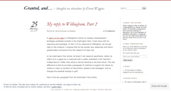 Desktop Screenshot of grantwiggins.wordpress.com