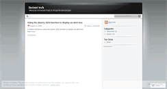 Desktop Screenshot of instanttech.wordpress.com