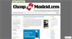 Desktop Screenshot of cheapinmadrid.wordpress.com