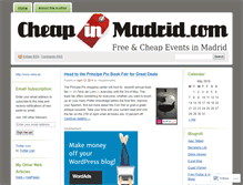 Tablet Screenshot of cheapinmadrid.wordpress.com