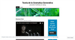 Desktop Screenshot of gramaticagenerativa.wordpress.com