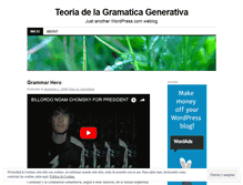 Tablet Screenshot of gramaticagenerativa.wordpress.com