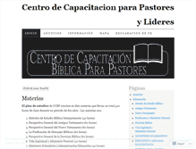 Tablet Screenshot of pastorescapacitacion.wordpress.com