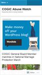 Mobile Screenshot of cogicabusewatch.wordpress.com