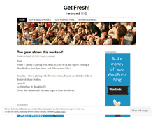 Tablet Screenshot of getfresh.wordpress.com