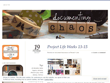 Tablet Screenshot of documentingchaos.wordpress.com