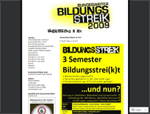 Tablet Screenshot of bildungsstreikviadrina.wordpress.com