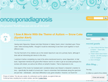 Tablet Screenshot of onceuponadiagnosis.wordpress.com