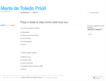 Tablet Screenshot of martaprioli.wordpress.com