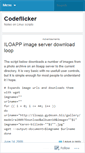Mobile Screenshot of codeflicker.wordpress.com