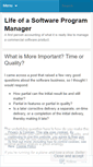 Mobile Screenshot of lifeofaprogrammanager.wordpress.com