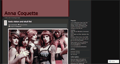 Desktop Screenshot of annacoquette.wordpress.com
