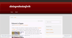 Desktop Screenshot of diningonthedanforth.wordpress.com