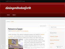 Tablet Screenshot of diningonthedanforth.wordpress.com