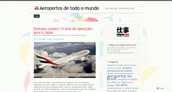 Desktop Screenshot of aeroportosdomundo.wordpress.com
