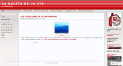 Desktop Screenshot of lagacetadelauta.wordpress.com