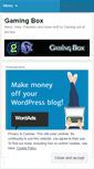 Mobile Screenshot of gamingbox.wordpress.com