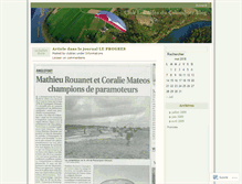 Tablet Screenshot of clublesailesducolombier.wordpress.com