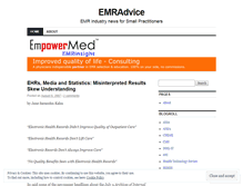 Tablet Screenshot of emradvice.wordpress.com