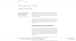 Desktop Screenshot of beyondfinance101.wordpress.com