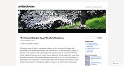 Desktop Screenshot of amheckman.wordpress.com