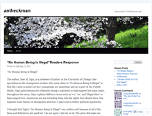 Tablet Screenshot of amheckman.wordpress.com