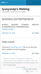 Mobile Screenshot of iyusyosep.wordpress.com