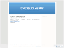 Tablet Screenshot of iyusyosep.wordpress.com