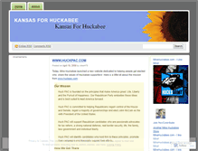 Tablet Screenshot of kansasforhuckabee.wordpress.com