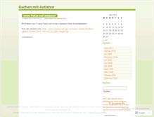 Tablet Screenshot of kochenmitautisten.wordpress.com