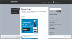 Desktop Screenshot of photographikblog.wordpress.com