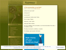 Tablet Screenshot of nattylu.wordpress.com