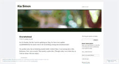 Desktop Screenshot of kiasimon.wordpress.com