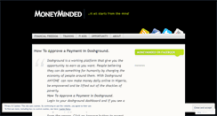 Desktop Screenshot of moneyminded1.wordpress.com