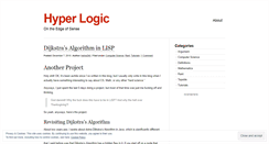 Desktop Screenshot of hyperlogic.wordpress.com