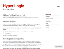 Tablet Screenshot of hyperlogic.wordpress.com