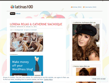 Tablet Screenshot of latinas100.wordpress.com